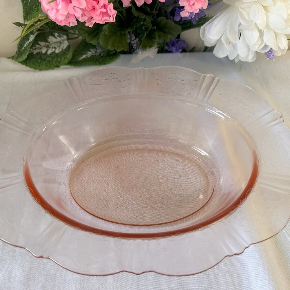 Vintage Macbeth-Evans American Sweetheart Pink Depression Glass Bowl – MCM